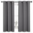 NICETOWN Blackout Curtains 2 Panels for Bedroom- Thermal Insulated Grommet Blackout Curtains 63 Inches Long for Living Room/Kitchen Rideaux occultants (2 Panels, W42 x L63 -Inch,Grey) 🍁 All In One Marketplace Canada