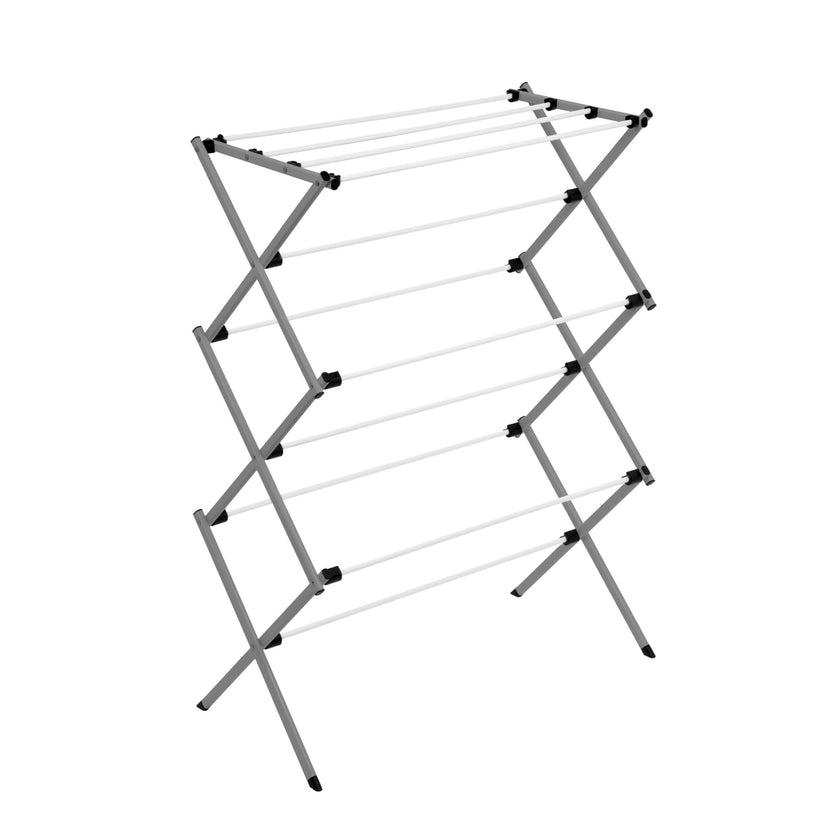 Honey-Can-Do DRY-01306 Folding 42-Inch Clothes Drying Rack, Silver/White 🍁 All In One Marketplace Canada