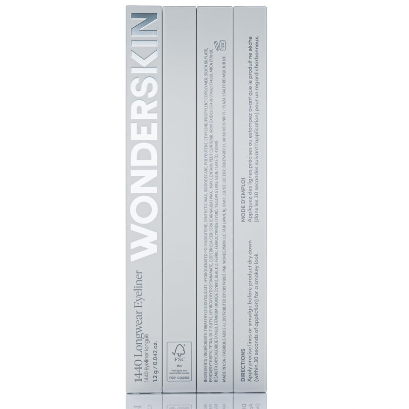 Wonderskin Eyeliner Pencil, 1440 Longwear Deep Black Eyeliner Pencil - Waterproof, Sharpenable & Smudge Proof (Liquorice) 🍁 All In One Marketplace Canada