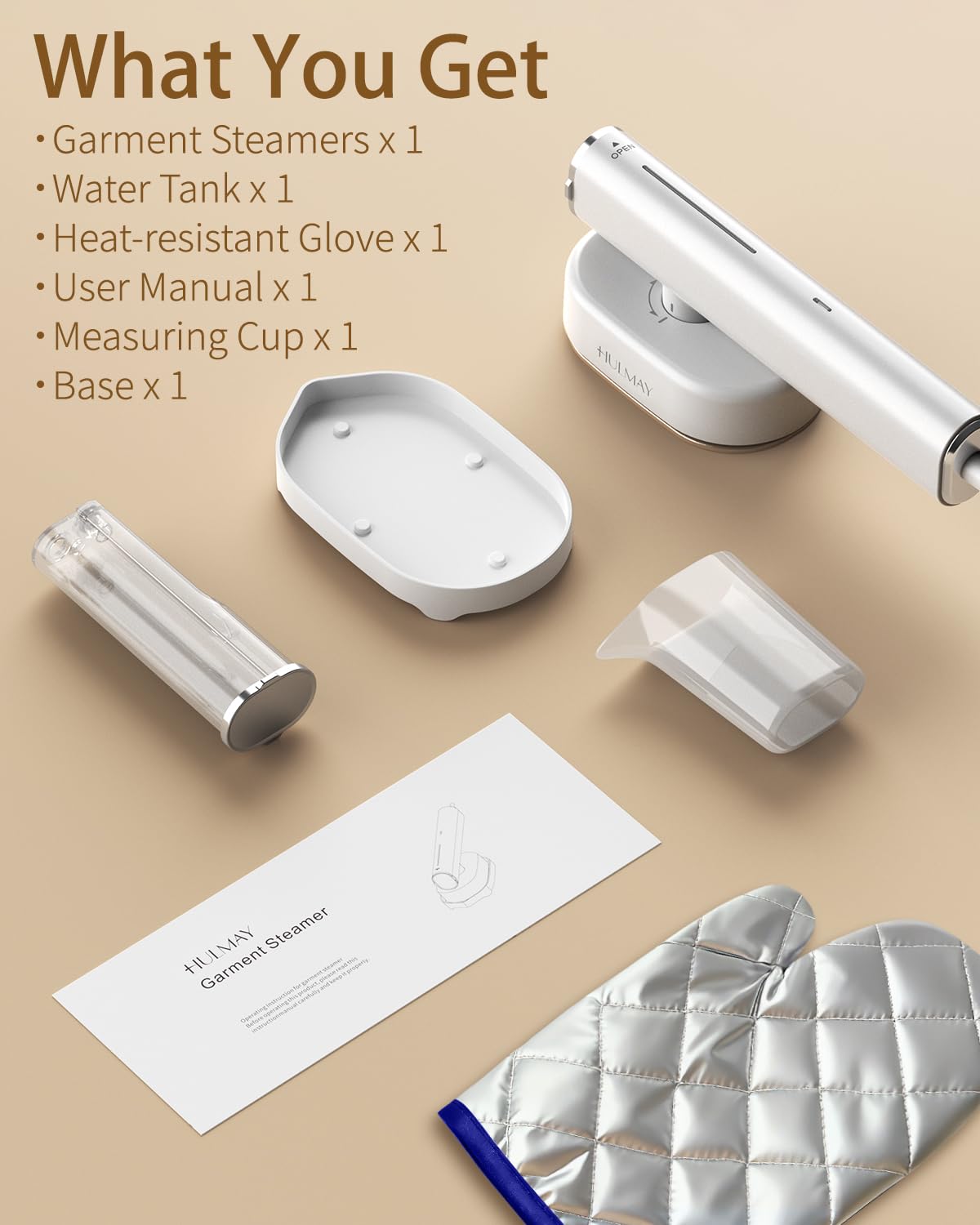Hulmay Steamer Clothes, 1200W Clothes Steamer, Steam Iron 2-in-1, Portable Handheld Steamer for Travel 10s Heat-Up, Travel Size Clothing Steamer and Garment Steamer for Home, Office -White, 110-120V 🍁 All In One Marketplace Canada