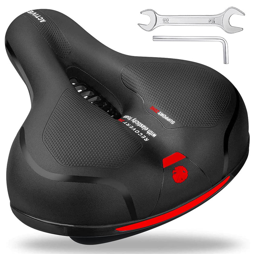 Roryimke Comfortable Bike Seat Replacement Bike Saddle Dual Shock Absorbing Ball Anti-Slip Bicycle Saddle Waterproof Bicycle Seat for Men Women Universal Fit for Exercise Indoor Mountain Road Bikes 🍁 All In One Marketplace Canada