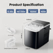 Sweetcrispy Quiet Countertop Ice Maker, 26 lbs per Day, 9 Bullet Ice Cubes in 6 Mins, Portable Ice Machine with Handle, Self-Cleaning, Compact for Home RV Camping Party, Dark Black 🍁 All In One Marketplace Canada