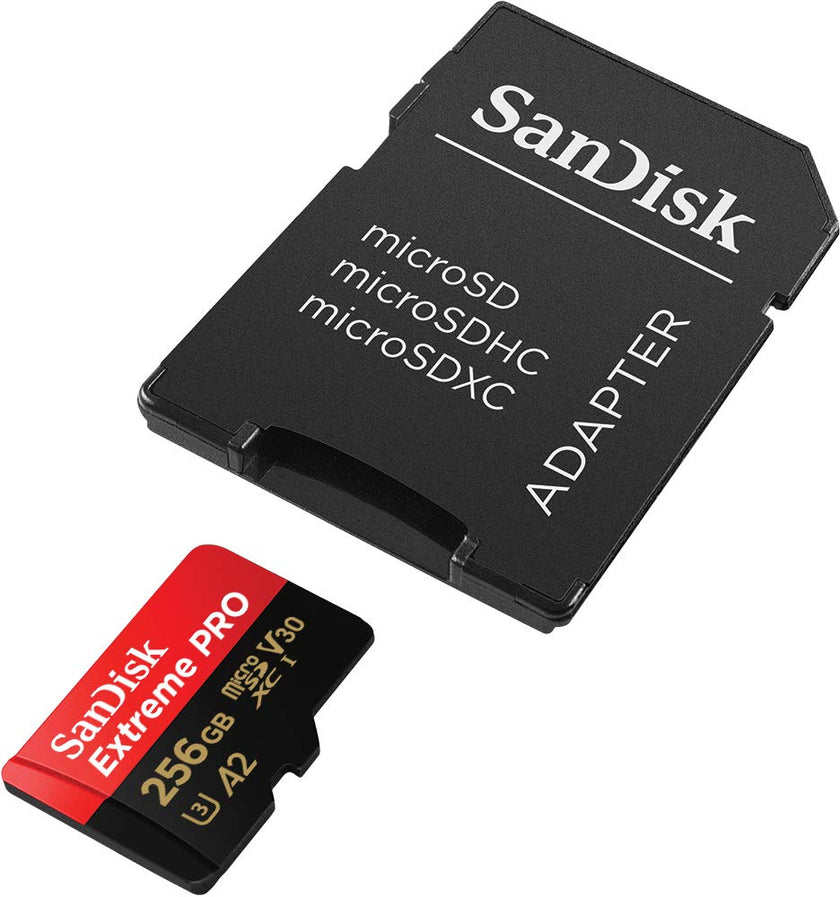 SanDisk 256GB Extreme PRO® microSD™ UHS-I Card with Adapter C10, U3, V30, A2, 200MB/s Read 140MB/s Write SDSQXCD-256G-GN6MA 🍁 All In One Marketplace Canada