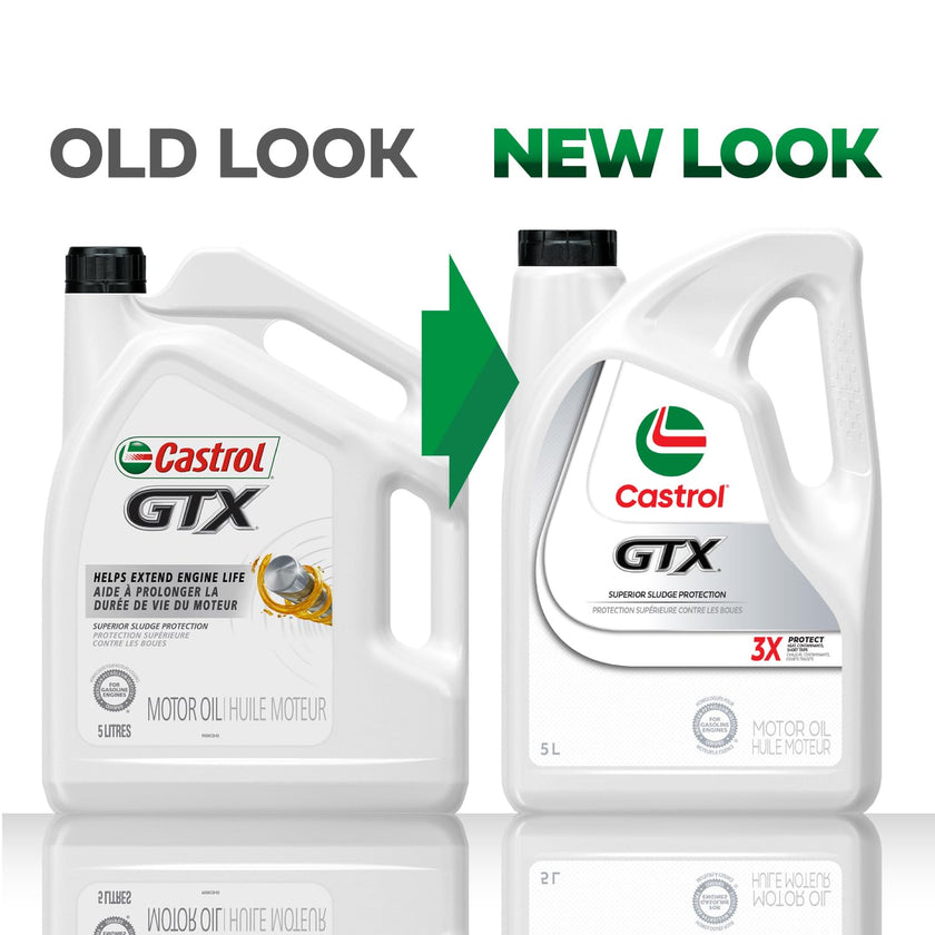 Castrol GTX Conventional 5W-30 Motor Oil, 5 Litres | Made in Canada 🍁 All In One Marketplace Canada
