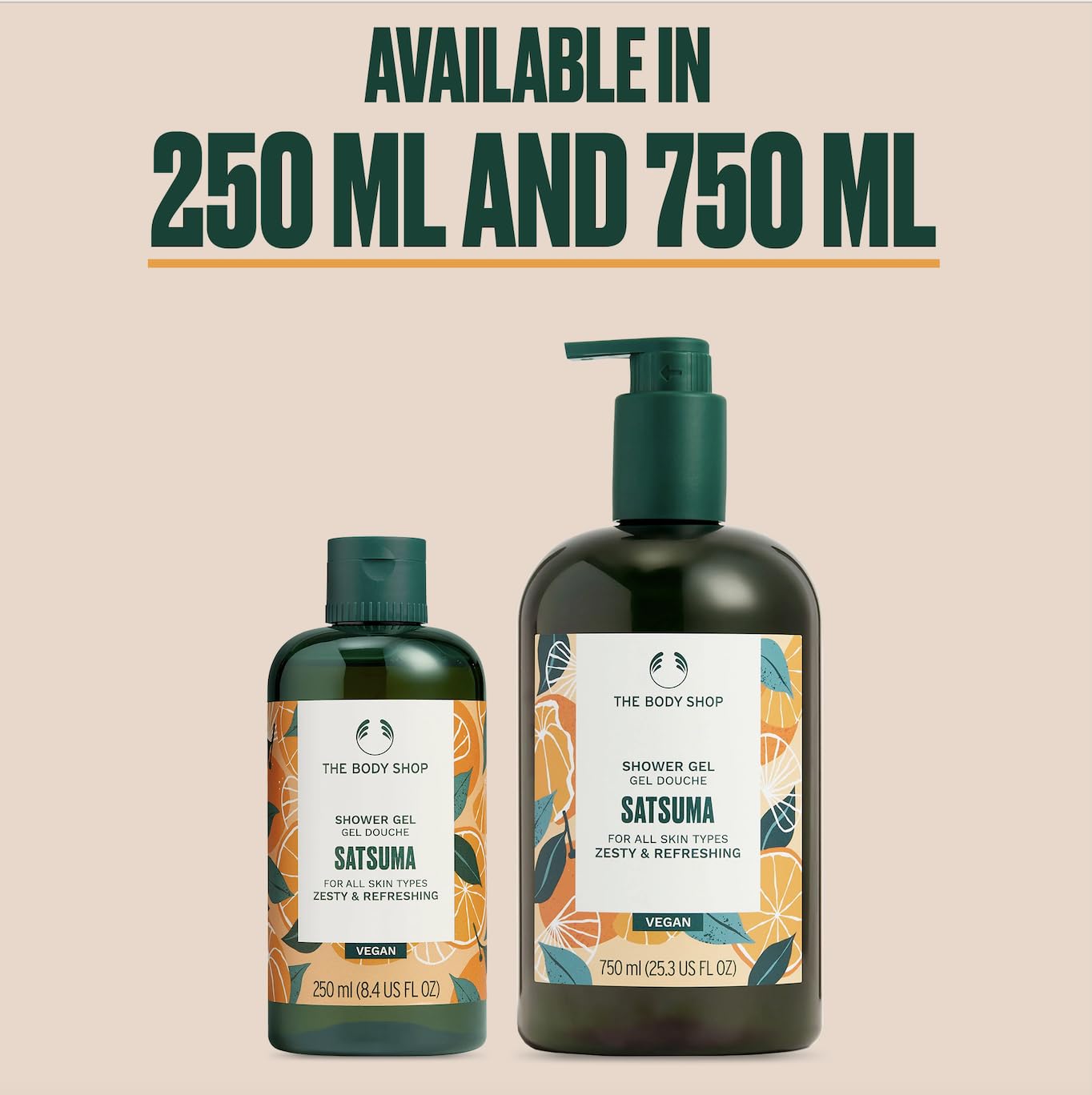 The Body Shop Satsuma Shower Gel 750 ml | Energizing Citrus Body Wash & Natural Shower Gel for Men & Women | Refreshing Cleanser 🍁 All In One Marketplace Canada