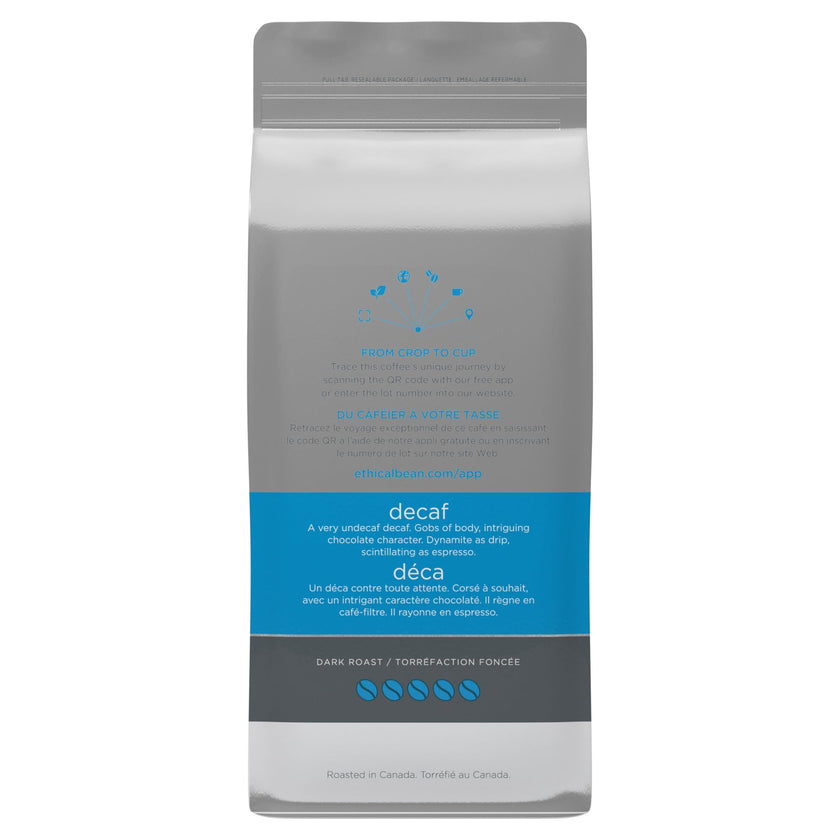 Ethical Bean Fairtrade Organic Coffee, Decaf Dark Roast, Whole Bean Coffee 🍁 All In One Marketplace Canada