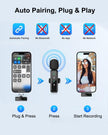 Wireless Lavalier Microphone for iPhone 15/16-2 Pack USB-C Mini Mic for iPhone, Android, iPad with Noise Cancelling & LED Display, Crystal Clear Recording for TikTok, YouTube, Podcast, Vlogging 🍁 All In One Marketplace Canada