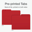 Pendaflex File Folders, 1/2 Cut Tab, Letter Size, Red, Durable Paper Stock, 100/Box, Ideal for Office/Home/School Organization, Made in Canada, Reversible File Organizers 🍁 All In One Marketplace Canada