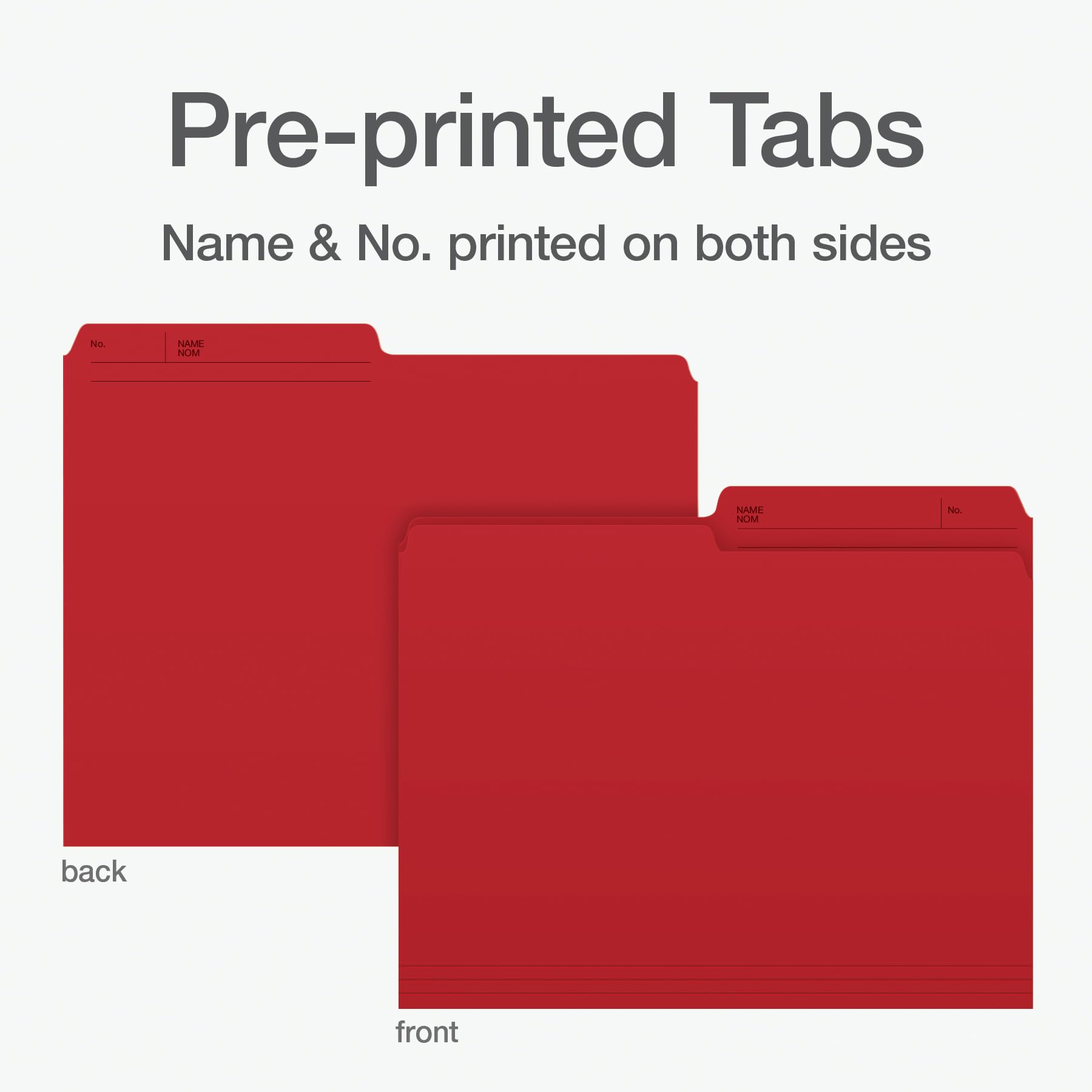 Pendaflex File Folders, 1/2 Cut Tab, Letter Size, Red, Durable Paper Stock, 100/Box, Ideal for Office/Home/School Organization, Made in Canada, Reversible File Organizers 🍁 All In One Marketplace Canada
