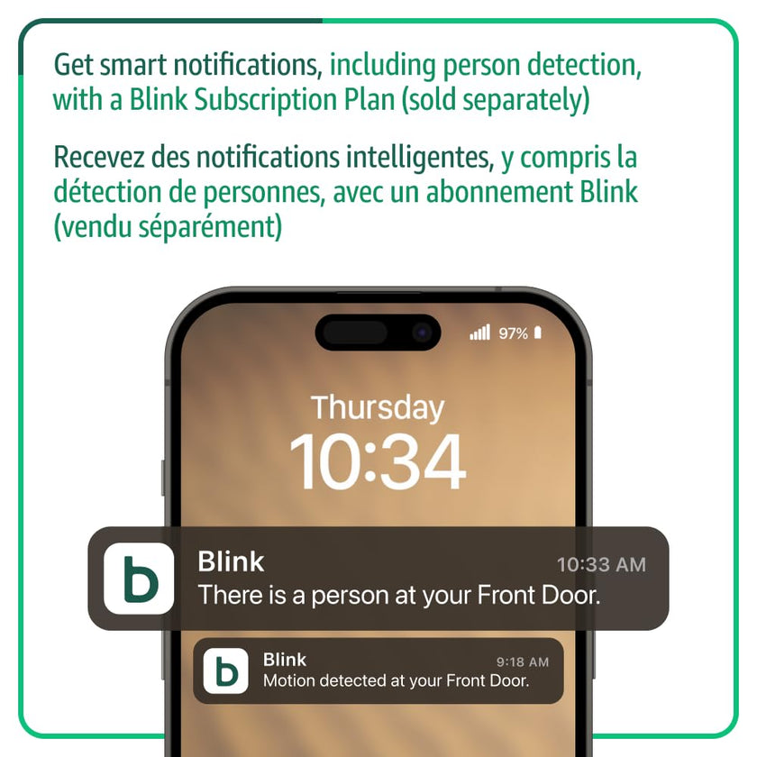 Blink Video Doorbell – Head-to-toe HD view, two-year battery life, and simple setup. Required Sync Module not included – Add-On (Black) 🍁 All In One Marketplace Canada