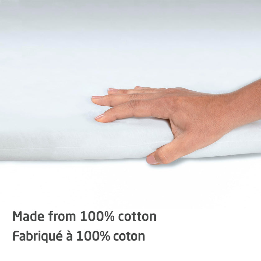 Maxi-Cosi Swift/Calao Bassinet Mode Fitted Sheets – 2-Pack, 100% Cotton, Soft and Breathable, Durable, Perfect Fit for Playard Bassinet Mattress, Machine Washable, Baby Bedding Essentials 🍁 All In One Marketplace Canada