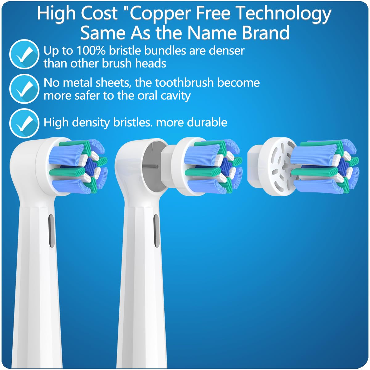 8 Pack Replacement Toothbrush Heads Compatible with Oral B iO, Brush Heads for Oral-B iO 2/3/4/5/6/7/8/9/10/7G Series, with Covers, White 🍁 All In One Marketplace Canada