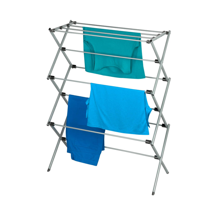 Honey-Can-Do DRY-01306 Folding 42-Inch Clothes Drying Rack, Silver/White 🍁 All In One Marketplace Canada