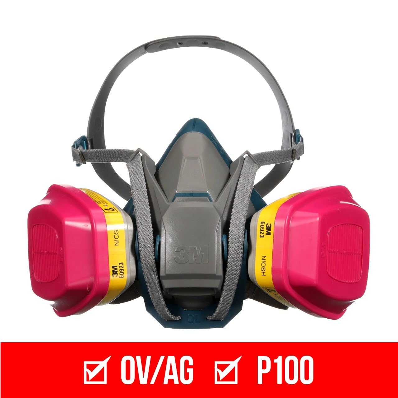 3M Pro Quick Latch Half Facepiece Reusable Respirator All-in-One Kit, Multi-purpose, M (1 Mask and 1-pair Cartridges) 🍁 All In One Marketplace Canada