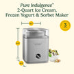 Cuisinart Pure Indulgence Frozen Yogurt-Ice Cream & Sorbet Maker, 2-Qt Capacity, Silver (ICE-30WNC) 🍁 All In One Marketplace Canada