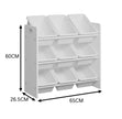 Lennox Furniture Toys Storage Organizer 9 Plastic Bins in White (JWTR-03006 white) 🍁 All In One Marketplace Canada