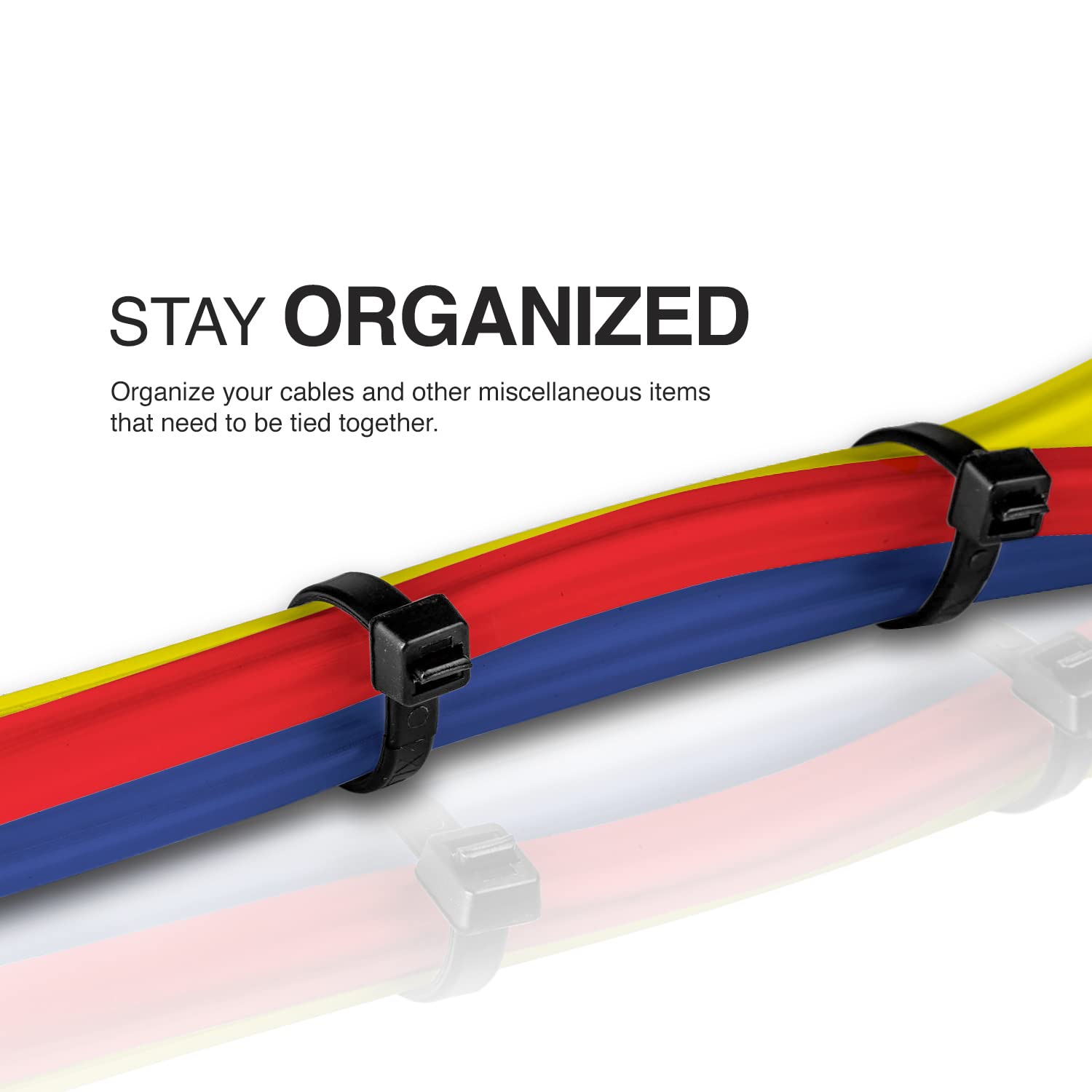 TR Industrial Multi-Purpose UV Resistant Black Cable Ties, 12 inches, 100 Pack 🍁 All In One Marketplace Canada