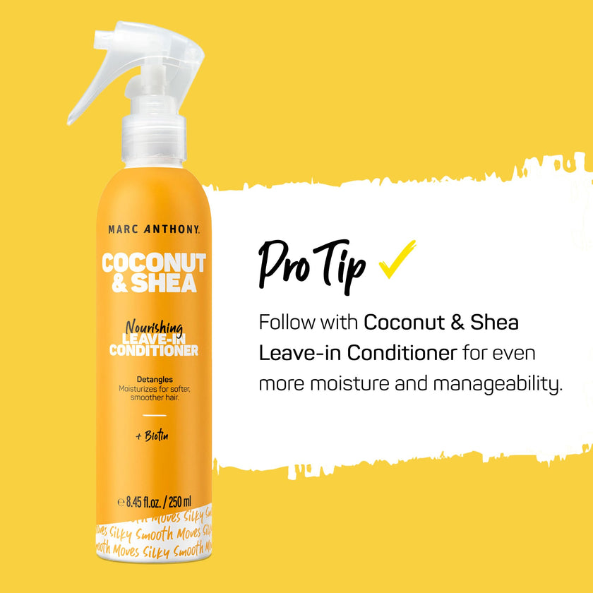 Marc Anthony Coconut Oil & Shea Butter Shampoo & Conditioner – Biotin & Keratin - Sulfate Free, Color Safe, Anti Frizz Hair Shampoo & Conditioner Gift Set for Dry Damaged Hair 🍁 All In One Marketplace Canada