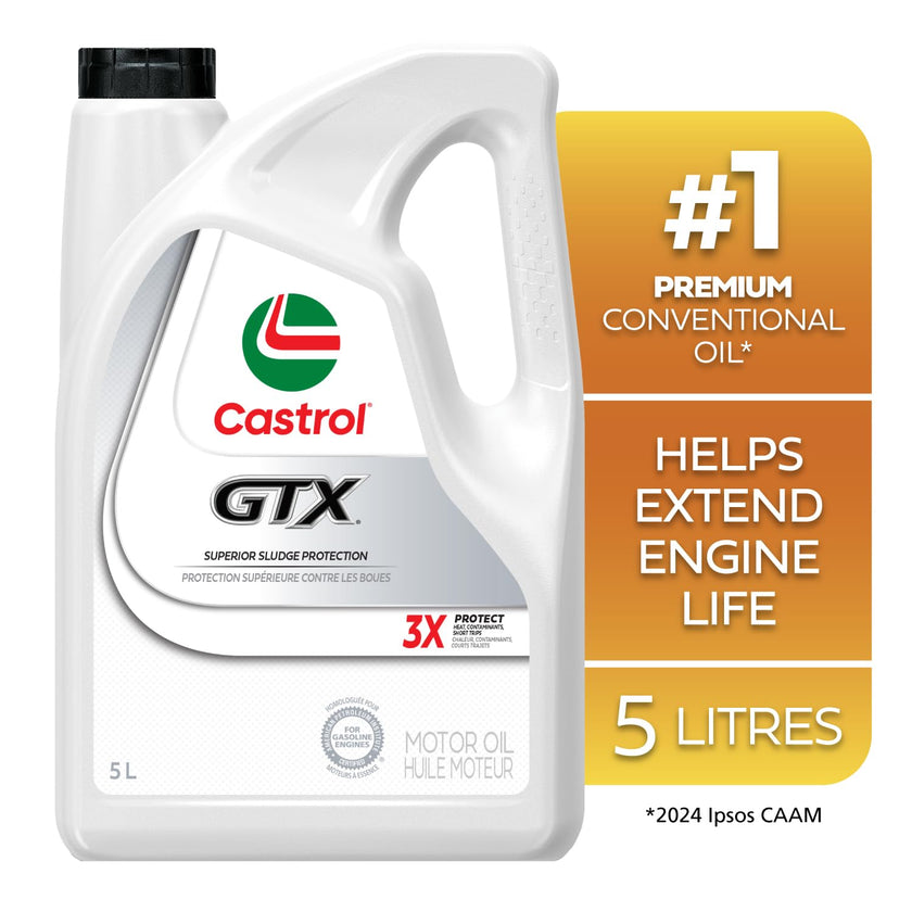 Castrol GTX 10W-30 Conventional Motor Oil, 5 Litres | Made in Canada 🍁 All In One Marketplace Canada