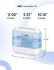 DREO 4L Humidifiers for Bedroom, 28dB Quiet Top Fill Supersized Cool Mist Humidifier for Baby Large Room, Oil Diffuser and Nightlight, 32H Runtime, Ultrasonic Humidifier for Home, Nursery, Plants 🍁 All In One Marketplace Canada