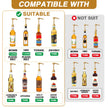 8 Pack Gold Coffee Syrup Pump Dispenser, Compatible with 25.4 Oz/750ml Bottles, Great for Home & Coffee Bar Drinking Mixes, Tea, Beverage, Cocktails, Plus Spoons 🍁 All In One Marketplace Canada