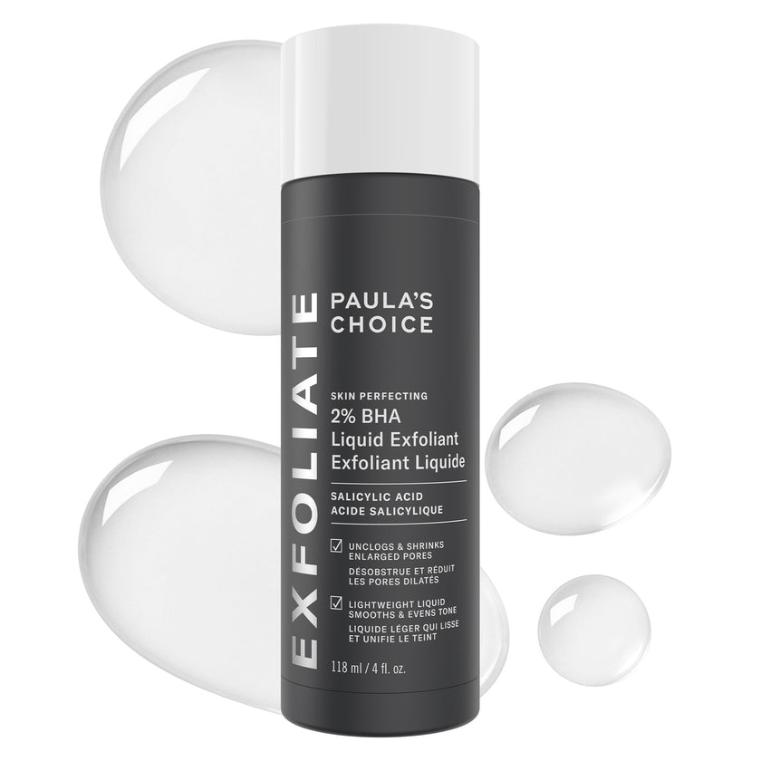 Paula's Choice SKIN PERFECTING 2% BHA Liquid Salicylic Acid Exfoliant, Daily Facial Exfoliator for Enlarged Pores, Wrinkles & Fine Lines, Fragrance-Free, Full Size - 118 ml 🍁 All In One Marketplace Canada