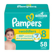 Pampers Swaddlers Diapers, Size S8, Absorbent, Keeps Baby Dry and Comfortable, Skin Safe Disposable Baby Diaper, 1 Pack (Count of 58) 🍁 All In One Marketplace Canada