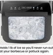 Iceman Dual-Size Ice Maker Countertop - Portable Ice Machine, Large and Small Ice Machine Maker with Self Cleaning, 9 Cubes in 7 Mins, 22lbs/24hrs, for Home, Kitchen, Office, Party, Ice Scoop Included 🍁 All In One Marketplace Canada
