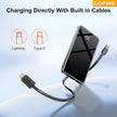 COPINK Power Bank with Built in Cables, 25000mAh Fast Charging Portable Charger,5 Output 2 Input LED Display Slim External Battery Pack for iPhone, Samsung, Android Phones, Tablets 🍁 All In One Marketplace Canada