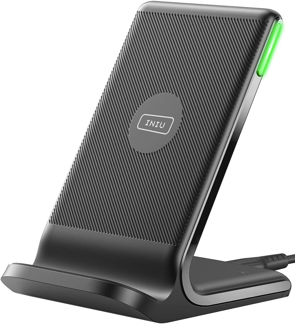 Wireless Charger, INIU [2 Pack] 15W Fast Wireless Charging Stand, Wireless Charging Station with Sleep-Friendly Adaptive Light for iPhone 17 16 15 14 13 12 Pro Max Samsung Galaxy S23 S22 🍁 All In One Marketplace Canada