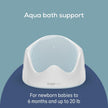 Angelcare Baby Bath Support, Aqua, for babies less than 6 months of age, Made in Canada 🍁 All In One Marketplace Canada