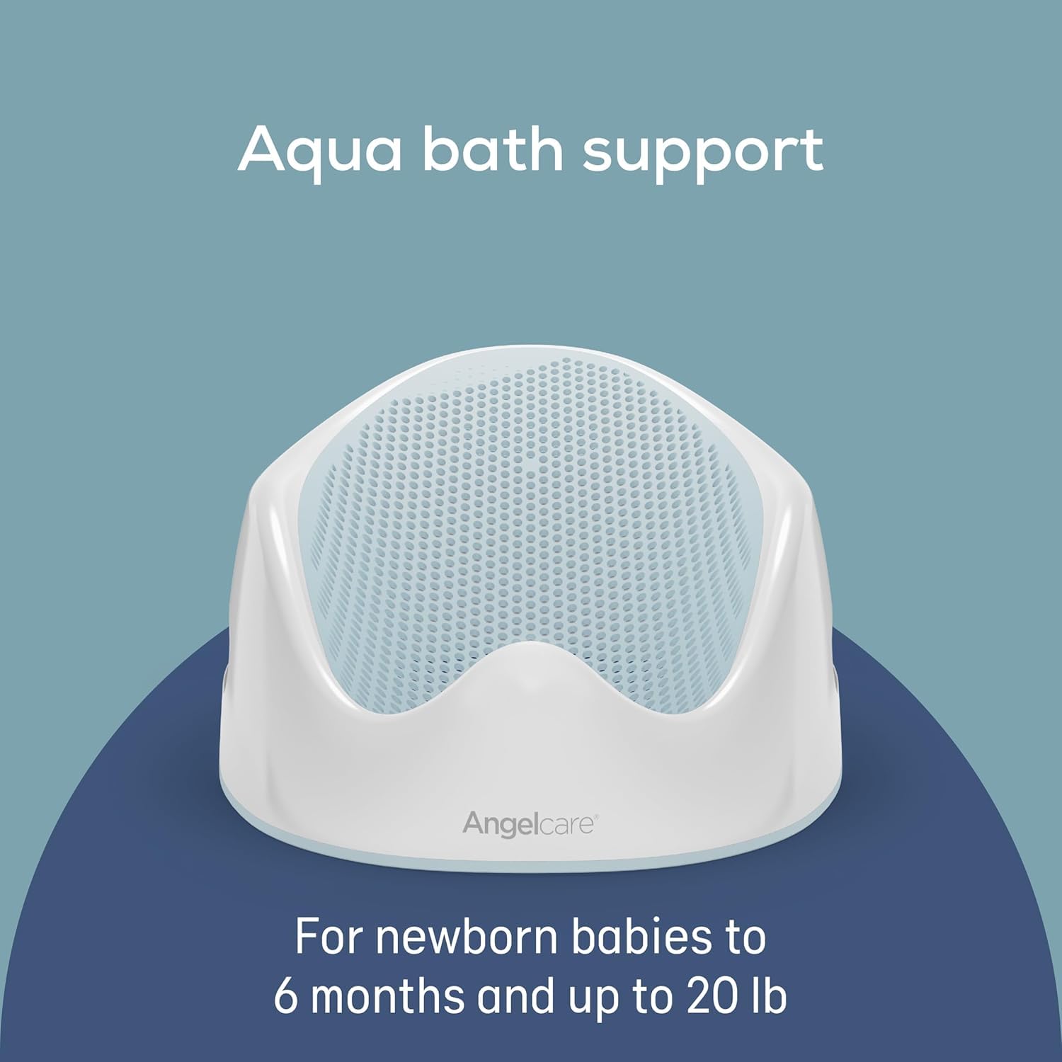 Angelcare Baby Bath Support, Aqua, for babies less than 6 months of age, Made in Canada 🍁 All In One Marketplace Canada