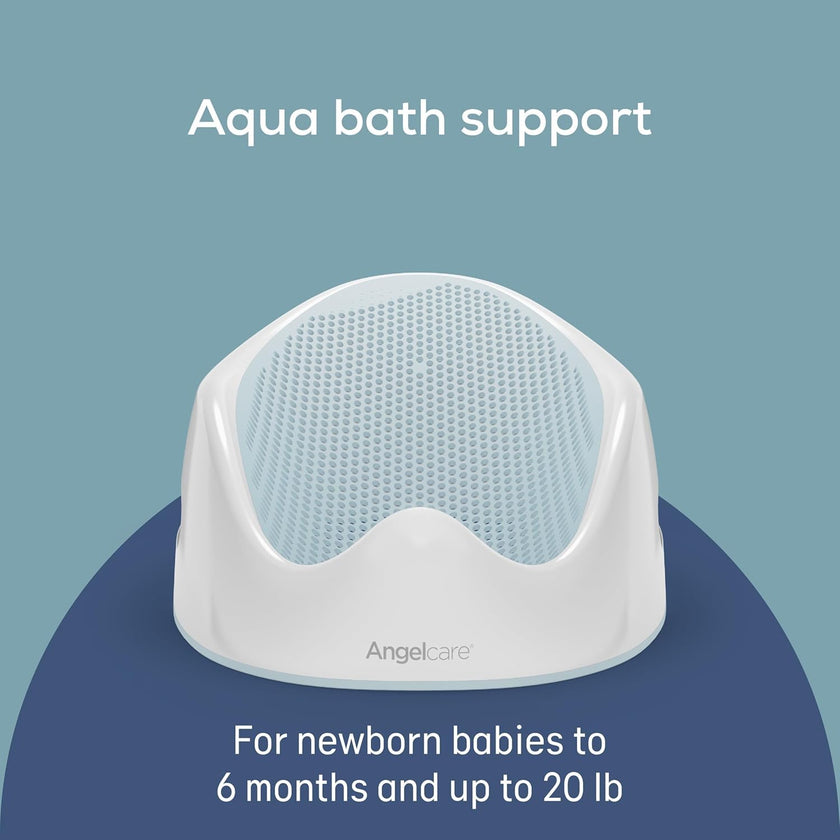Angelcare Baby Bath Support, Aqua, for babies less than 6 months of age, Made in Canada 🍁 All In One Marketplace Canada
