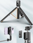 ANXRE Selfie Stick Tripod with Fill Light and Stable Base, Extendable Phone Tripod with Detachable Wireless Remote, 50