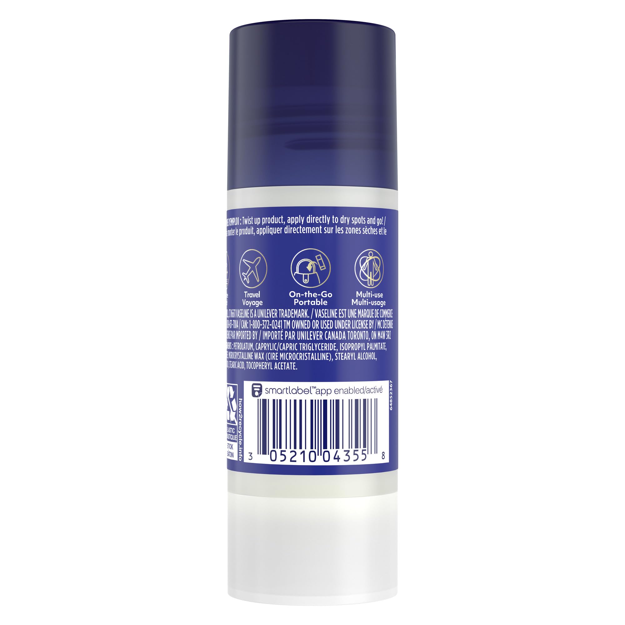 Vaseline All Over Jelly Balm Stick Healing Jelly Skin Care Unscented 40g (Pack of 3) 🍁 All In One Marketplace Canada