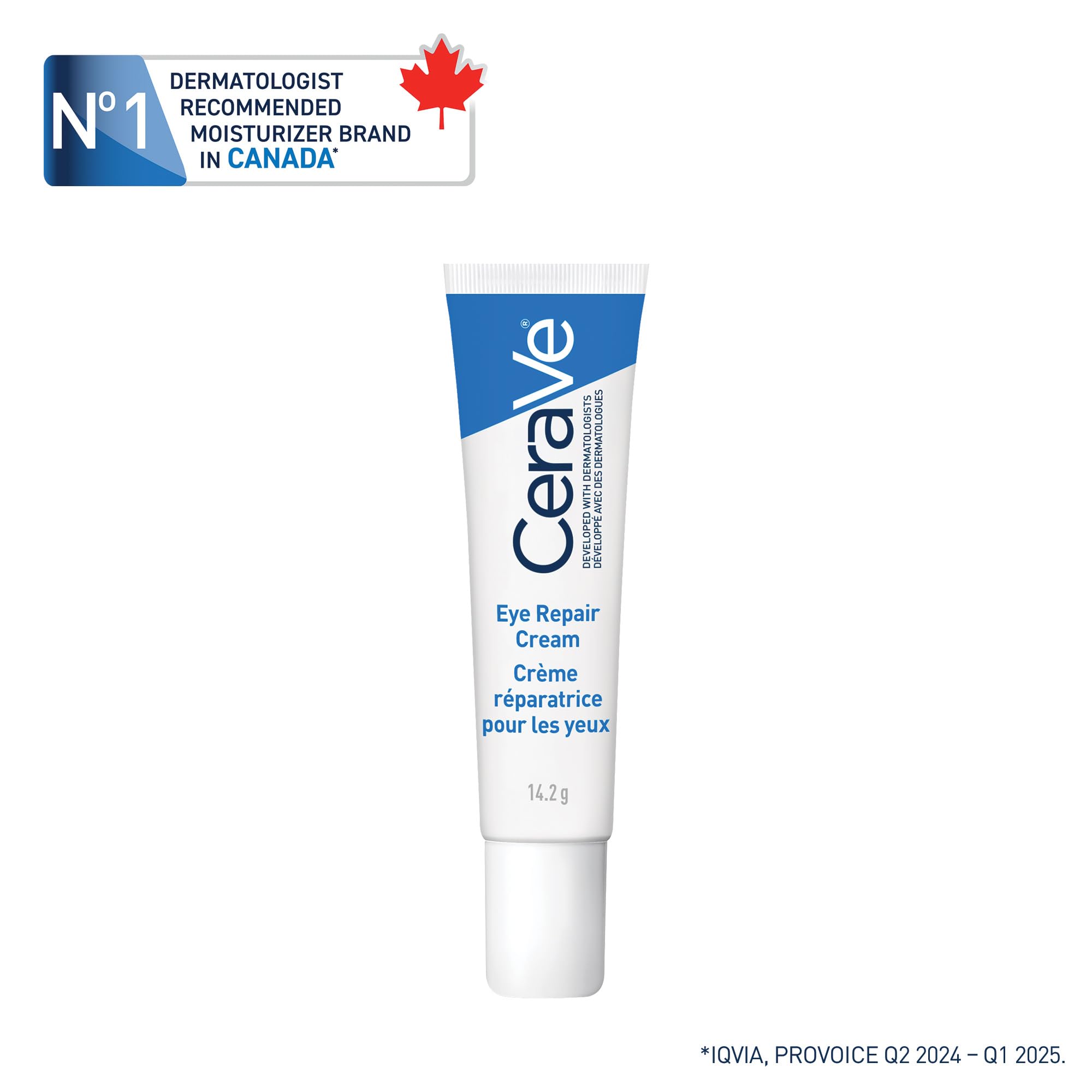 CeraVe EYE CREAM with Hyaluronic Acid for Under Eye Dark circles & Puffiness, Ophthalmologist Tested for Sensitive Eye Area, Fragrance Free, 14.2 Grams 🍁 All In One Marketplace Canada