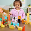 Fisher-Price Wood Toddler Toy Jungle Blocks, 50-Piece Wooden Animal Building Set for Preschool Pretend Play Kids Ages 2+ Years 🍁 All In One Marketplace Canada