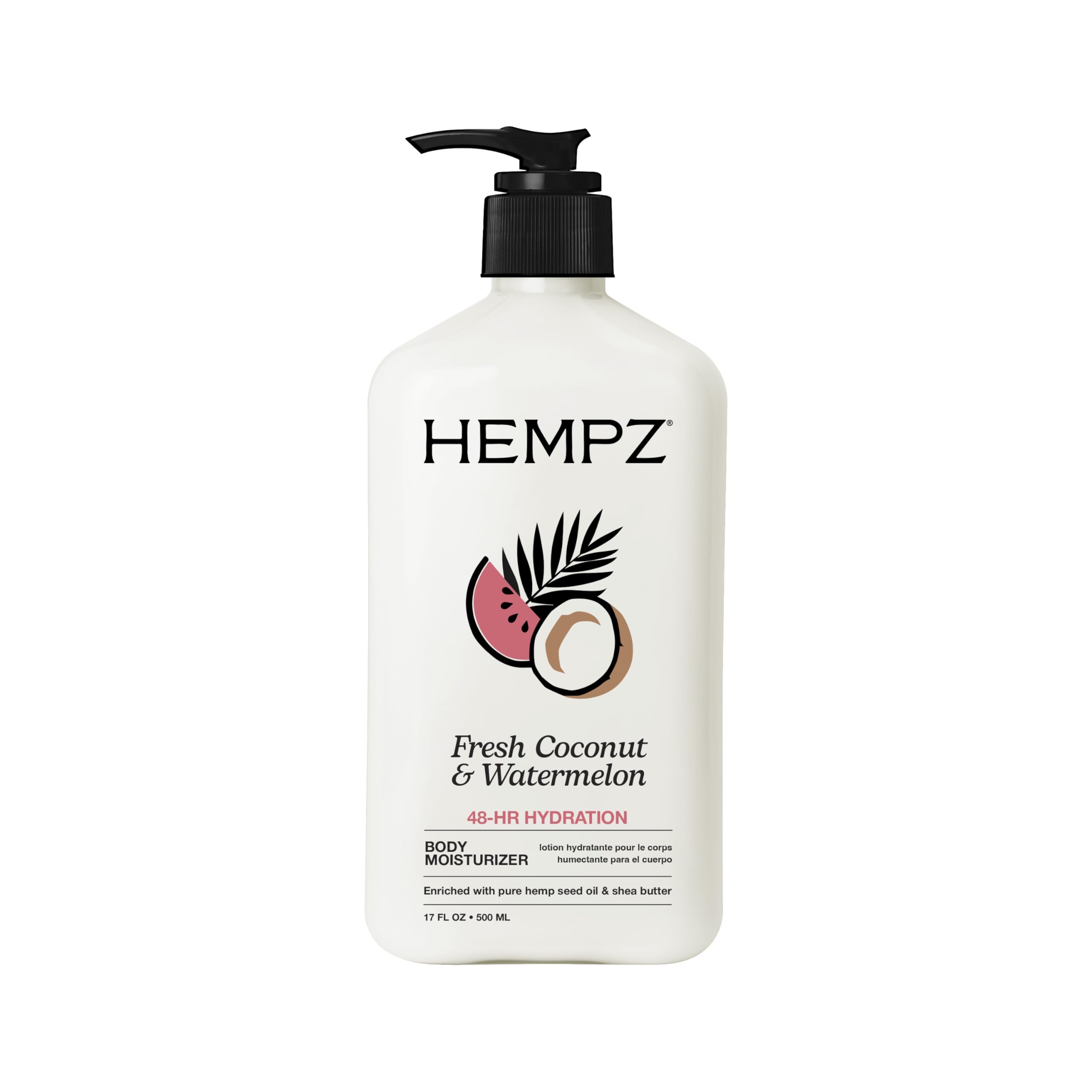 Hempz Body Lotion - Fresh Coconut & Watermelon Daily Moisturizing Cream, Shea Butter Body Moisturizer - Skin Care Products, Hemp Seed Oil - Large 🍁 All In One Marketplace Canada