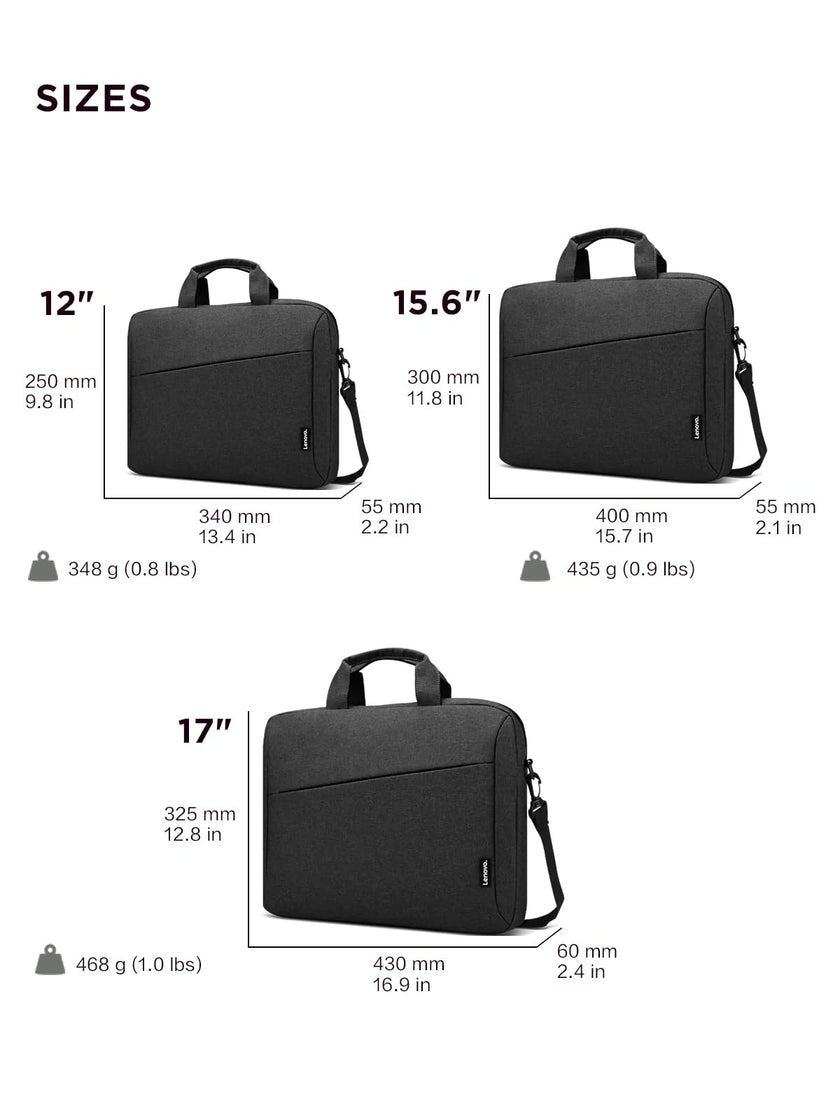 Lenovo Laptop Carrying Case T210, Notebook Bag for 15.6-Inch Laptop/Tablet, Sleek Design and Water-Repellent Fabric, GX40Q17229 🍁 All In One Marketplace Canada