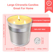 Topsics 40 OZ Citronella Candles Outdoor Indoor 2 x 20 oz, Large Citronella Candles Outdoor for Patio/Home/Garden, 3 Wicks Citronella Candles 100% Natural Soy Wax Candles(2 Pack) 🍁 All In One Marketplace Canada