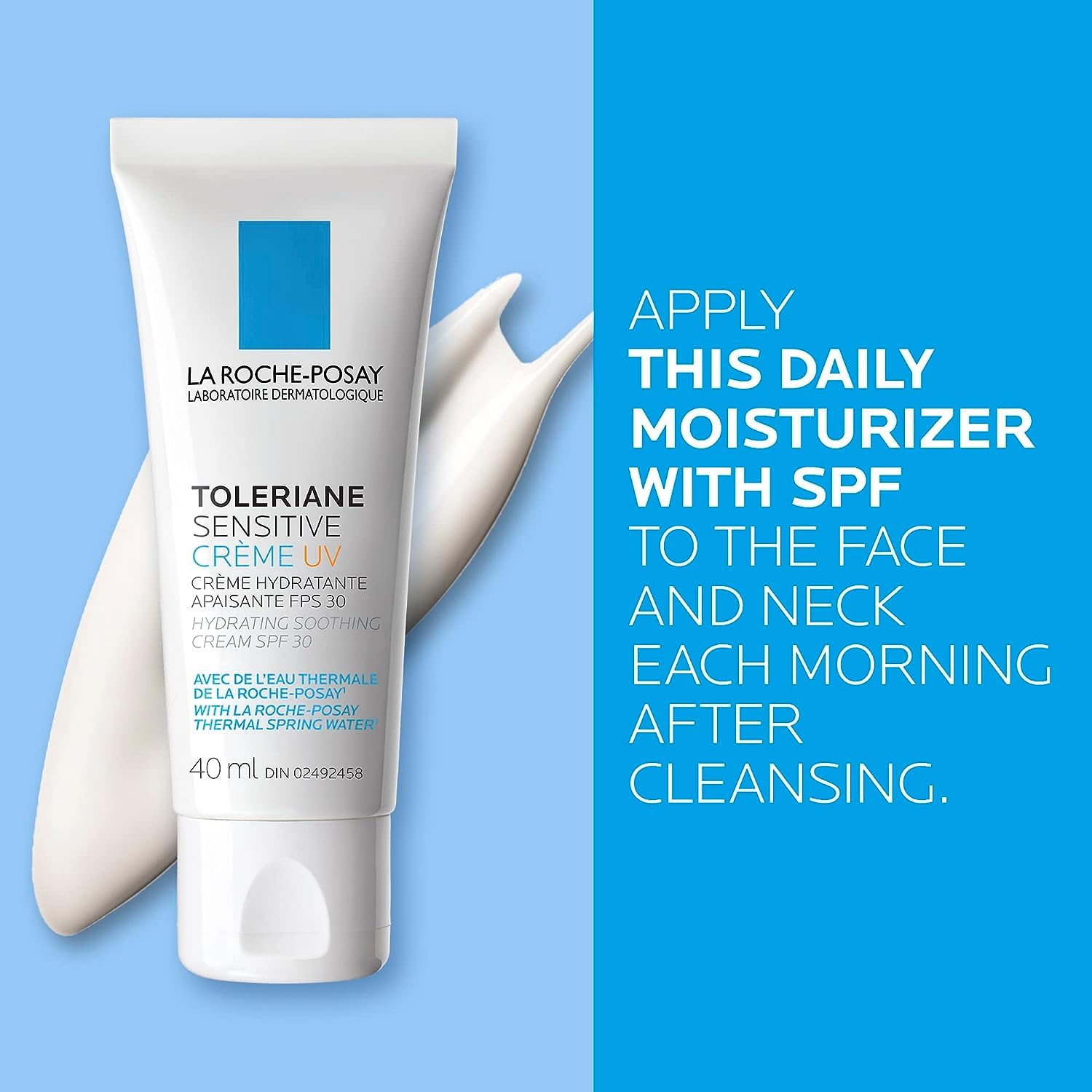 La Roche-Posay Face Moisturizer with SPF 30 for Sensitive Skin, Toleriane Sensitive UV Facial Lotion, Hydrating & Soothing Moisturizer with Thermal Water, Recommended by Dermatologists, 40 ml. 🍁 All In One Marketplace Canada