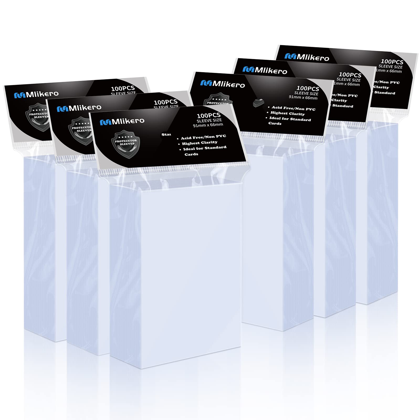 600 Counts Card Sleeves, Clear Trading Card Sleeves, Ultra Soft Hockey Cards Sleeves, Plastic Card Protector for Standard Cards Fit for MTG, Hockey, Sports, Game Cards 🍁 All In One Marketplace Canada
