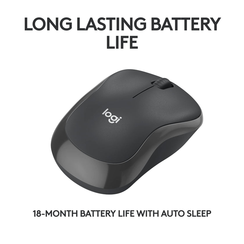 Logitech M240 Silent Bluetooth Mouse, Wireless, Compact, Portable, Smooth Tracking, 18-Month Battery, for Windows, macOS, ChromeOS, Compatible with PC, Mac, Laptop, Tablets - Graphite 🍁 All In One Marketplace Canada
