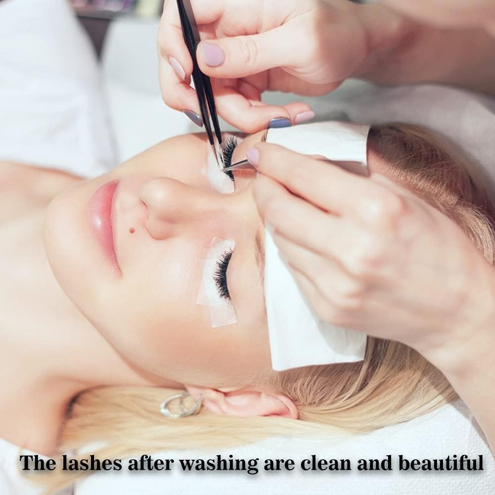 Eyelash Extension Shampoo 60 ml + Brush - Eyelid Foaming Cleanser - Sensitive Paraben & Sulfate Free - Eyelash Wash and Lash Bath for Extensions - Salon Use and Home Care 🍁 All In One Marketplace Canada