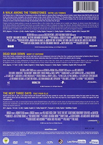 A Walk Among The Tombstones / / Dead Man Down / / The Next Three Days DVD Triple Feature