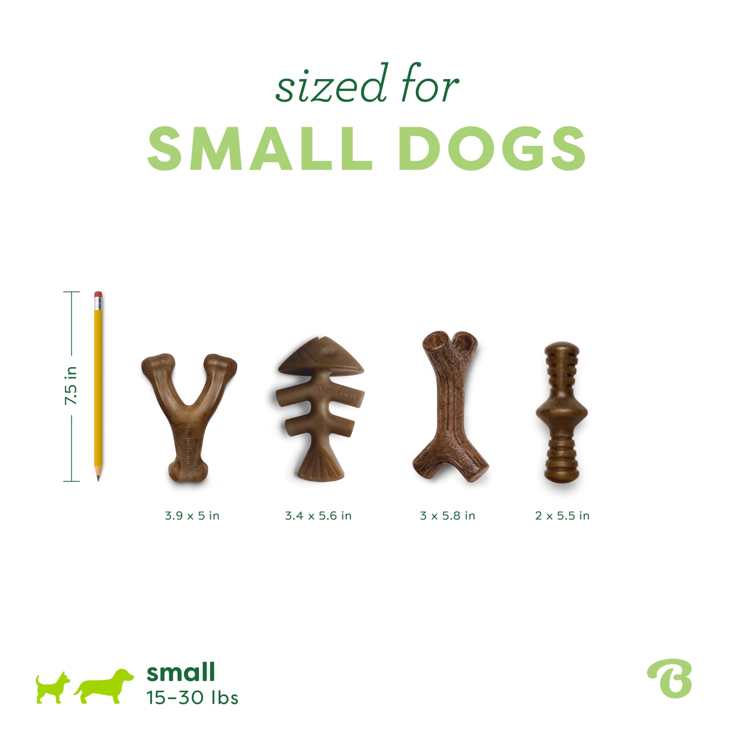 Benebone Small 4-Pack Dog Toys for Aggressive Chewers – Under 30 lbs 🍁 All In One Marketplace Canada