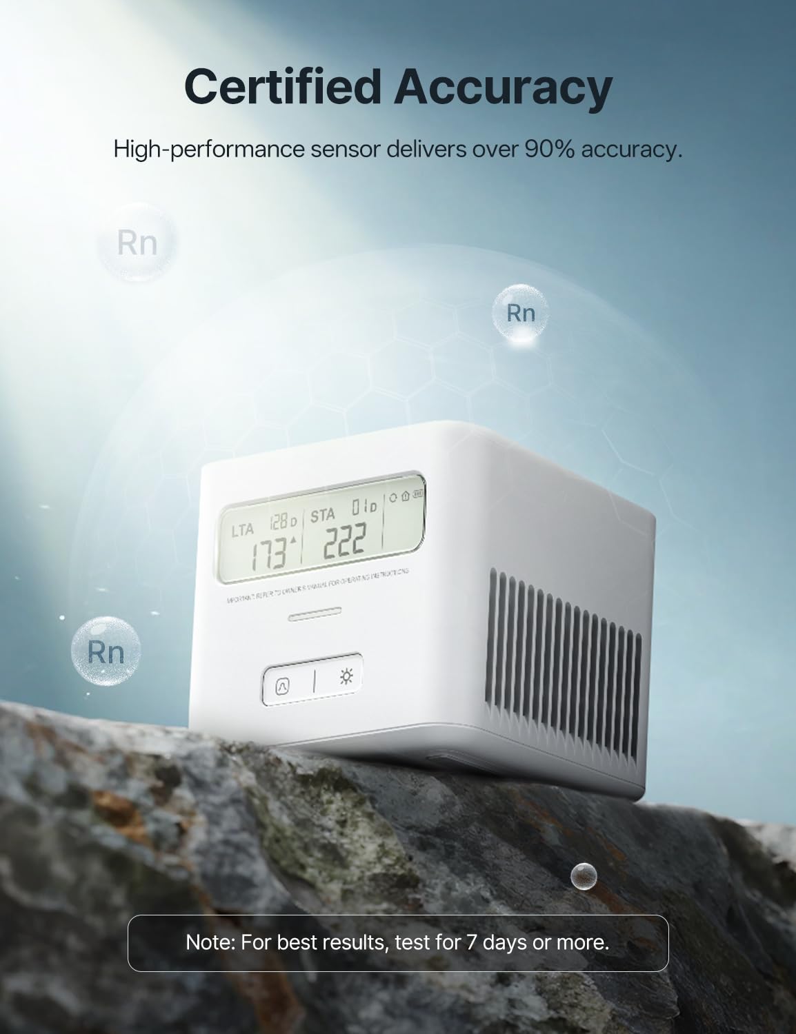 X-Sense Radon Detector for Home with LCD, Battery Powered, White 🍁 All In One Marketplace Canada