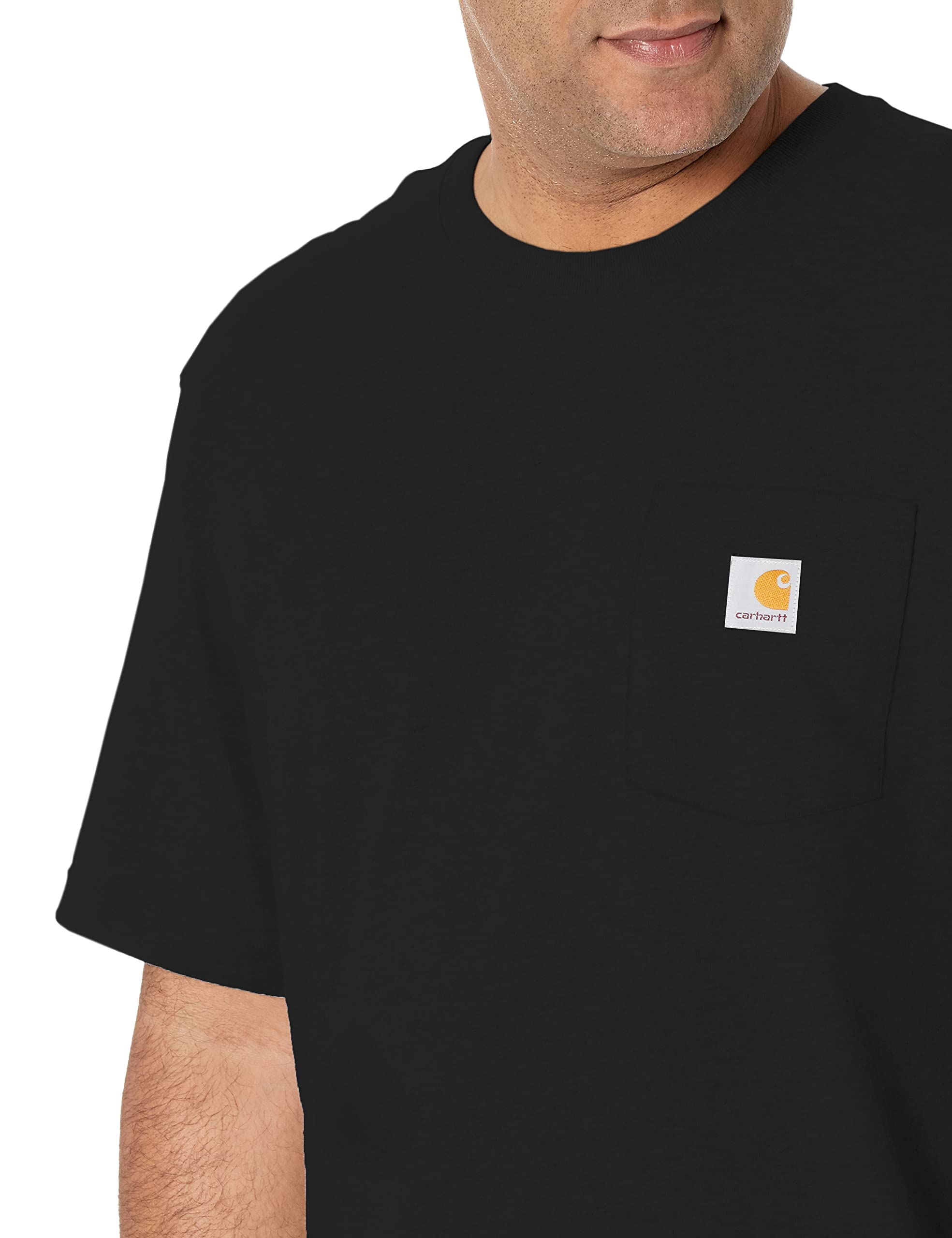 Carhartt Men's Big and Tall K87 Workwear Short Sleeve T-Shirt (Regular and Big & Tall Sizes), Black, X-Large 🍁 All In One Marketplace Canada
