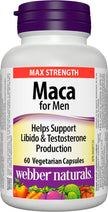 Webber Naturals Maca for Men, 60 Capsules, Contains Organic Maca & Testofen Fenugreek, Men's Health Support, Vegan 🍁 All In One Marketplace Canada