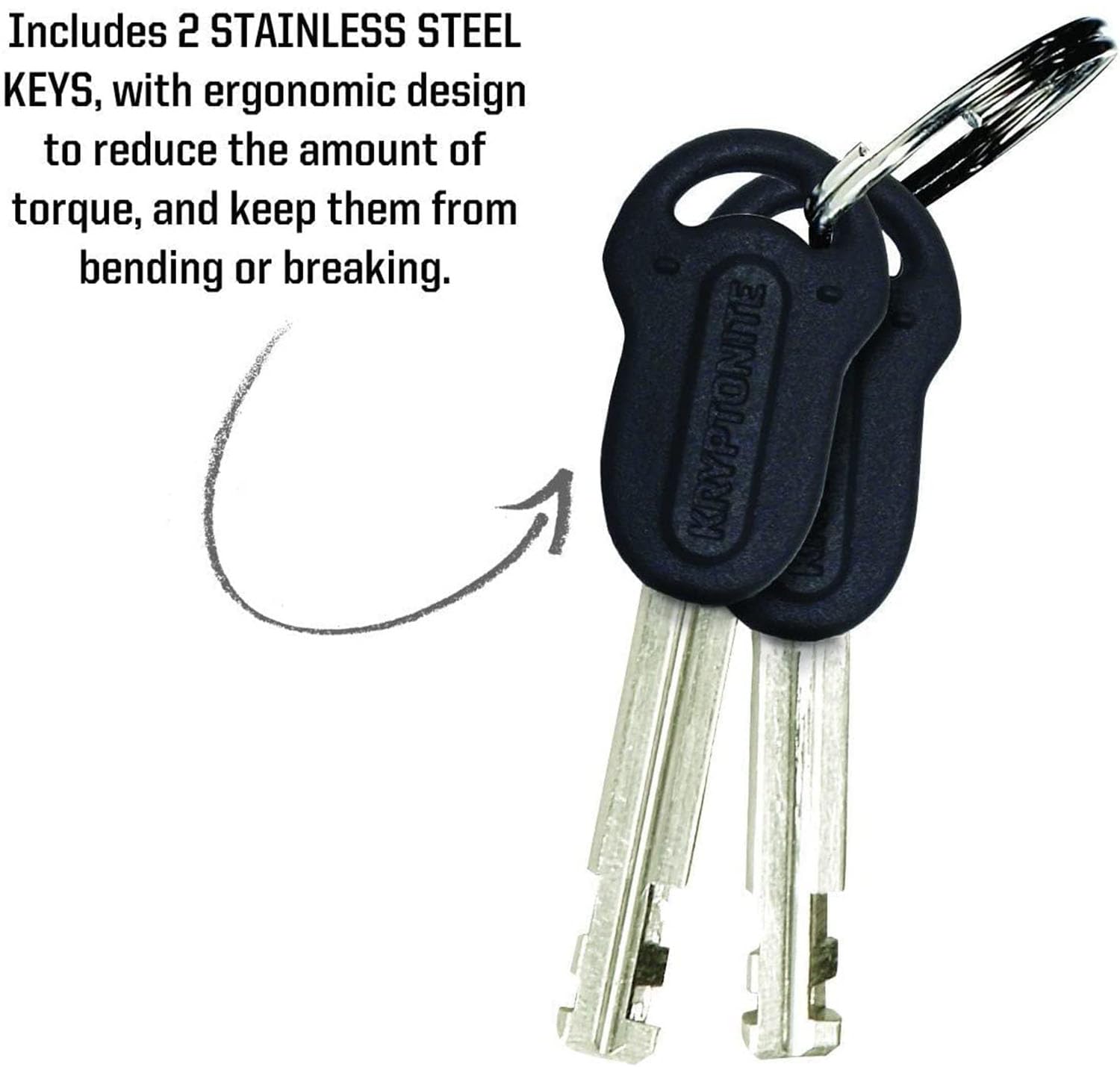 Kryptonite Bike U-Lock with Braided Steel Cable, High Security Anti-Theft Bicycle U Lock, 12mm Shackle and 8mm x4ft Length Security Cable with Keys for Scooter Road Mountain Bikes,Black 🍁 All In One Marketplace Canada
